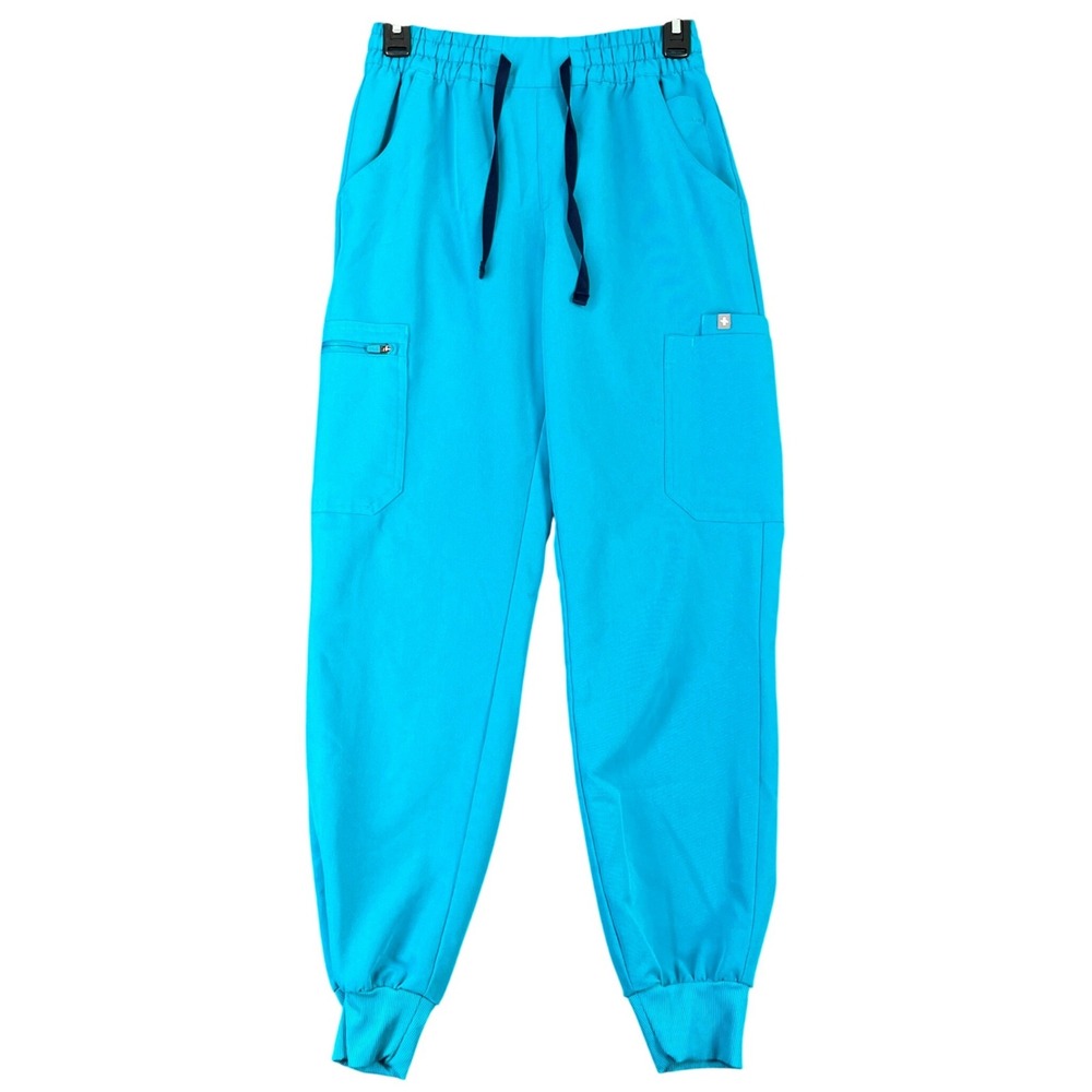 FIGS Technical Collection Scrub Jogger Women XS Cargo Pocket Ribbed Cuff Medical